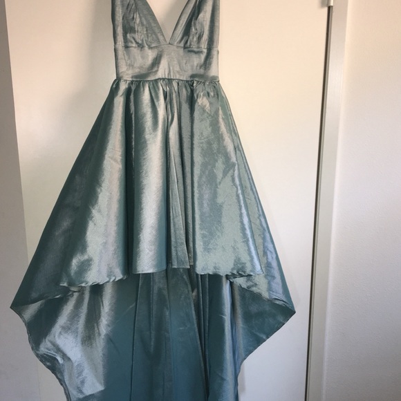 Windsor High Low Mint Prom Dress - Picture 2 of 6
